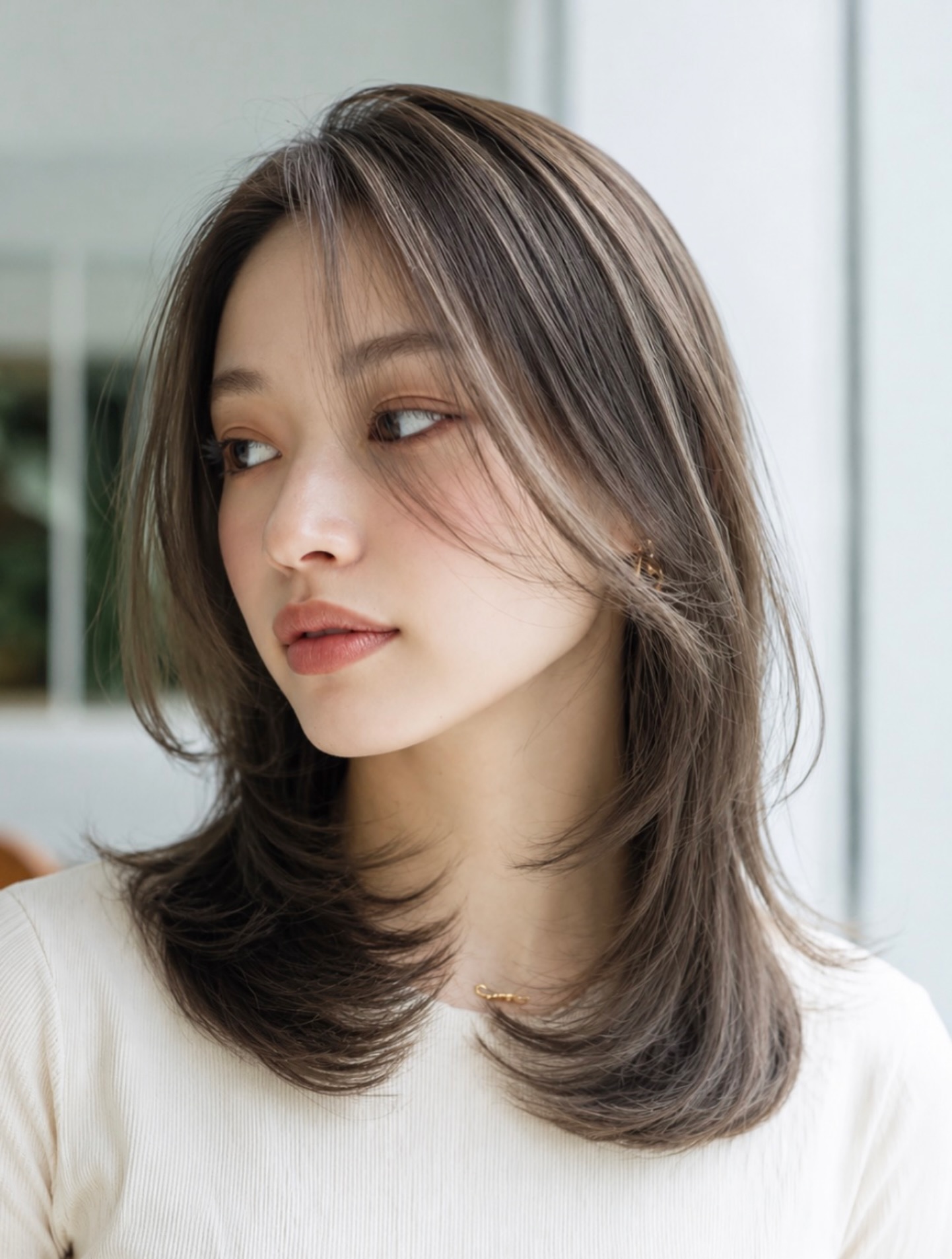 Highlights + sand beige for a